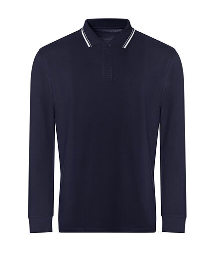 JP103 Long Sleeve Tipped 100 Polo