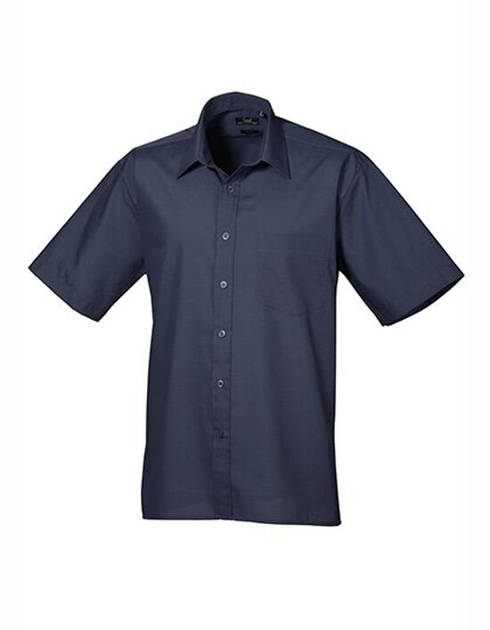 Men`s Poplin Short Sleeve Shirt