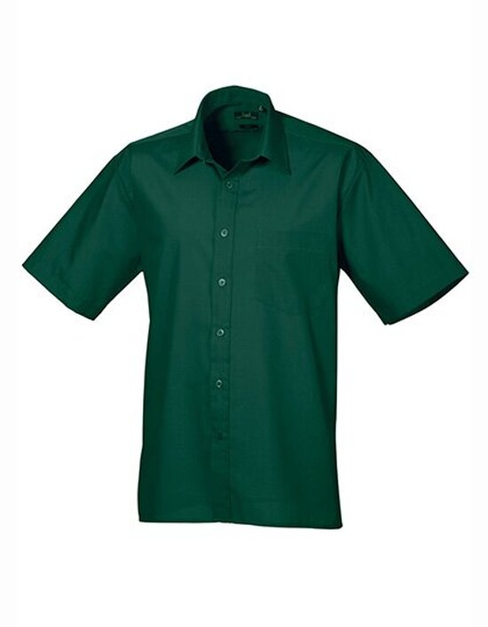 Men`s Poplin Short Sleeve Shirt