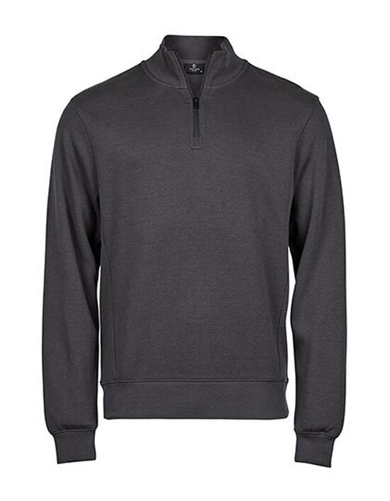 TJ5506 Tee Jays Ribbed Interlock Half Zip