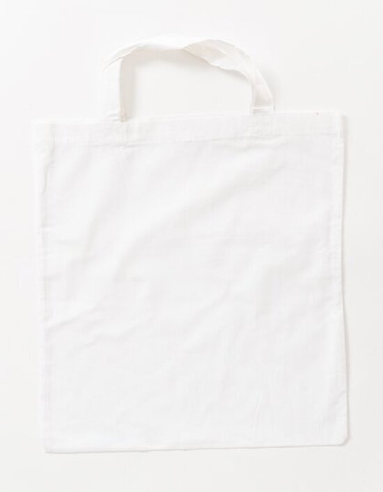 Baumwolltasche, kurze Henkel