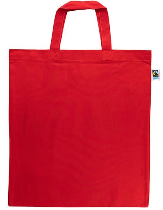 Baumwolltasche, Fairtrade-Baumwolle, kurze Henkel