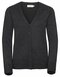 Ladies` V-Neck Knitted Cardigan