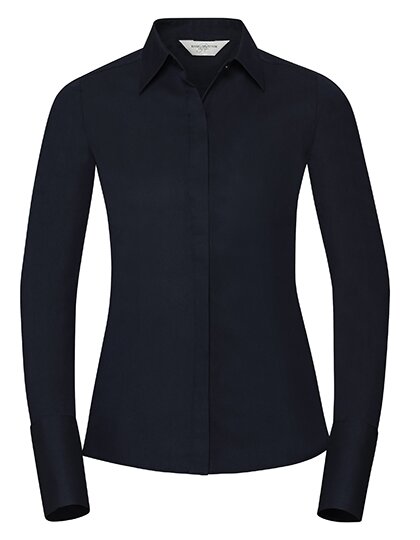 Ladies` Long Sleeve Fitted Ultimate Stretch Shirt